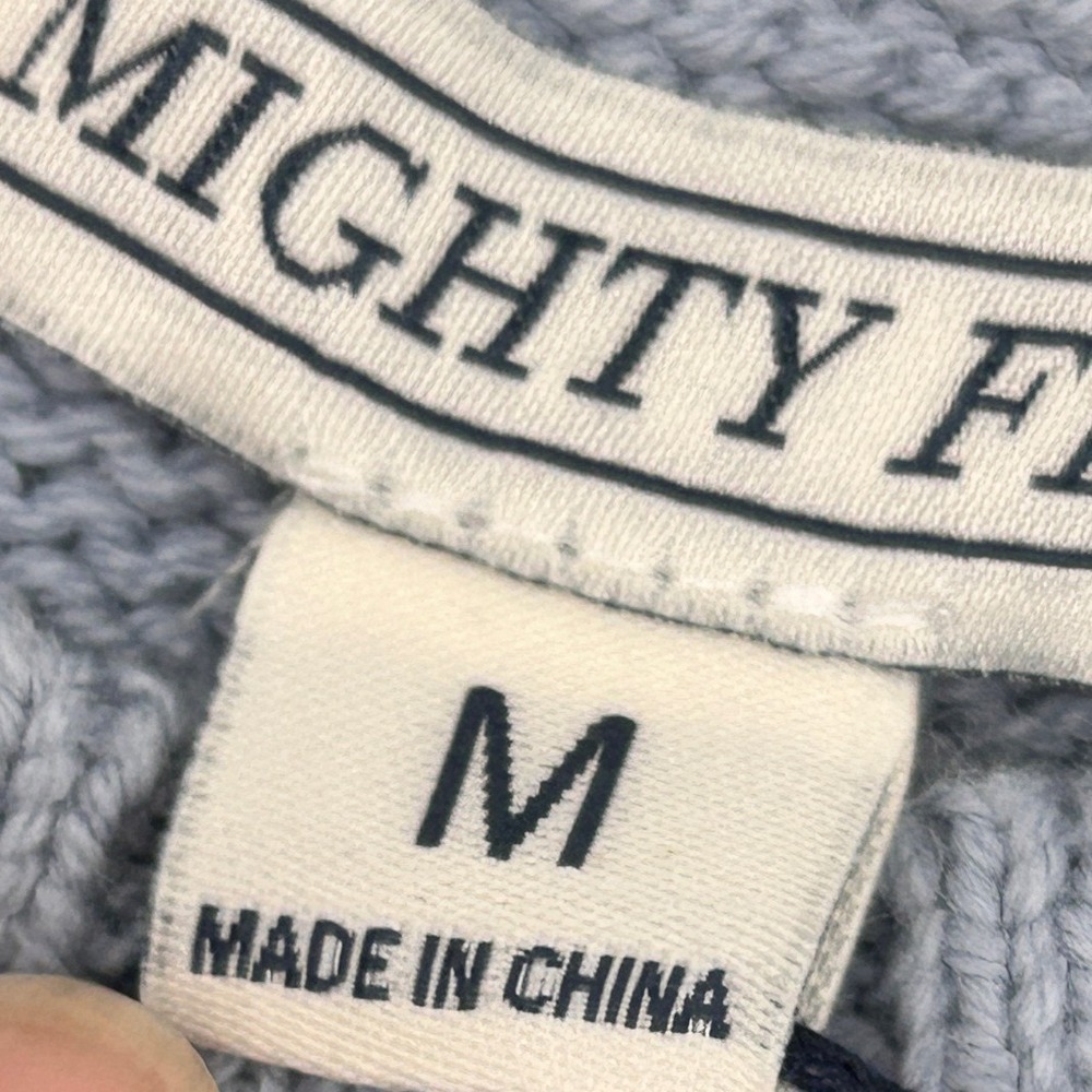 Mighty Fine Womens Lobster Graphic Knit Pullover Sweater Light Blue Medium NWT - Picture 7 of 7